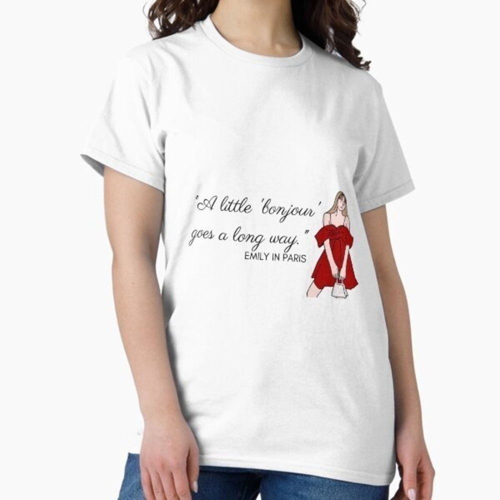 Emily In Paris Outfit Cartoon Style Tee Casual Outfit